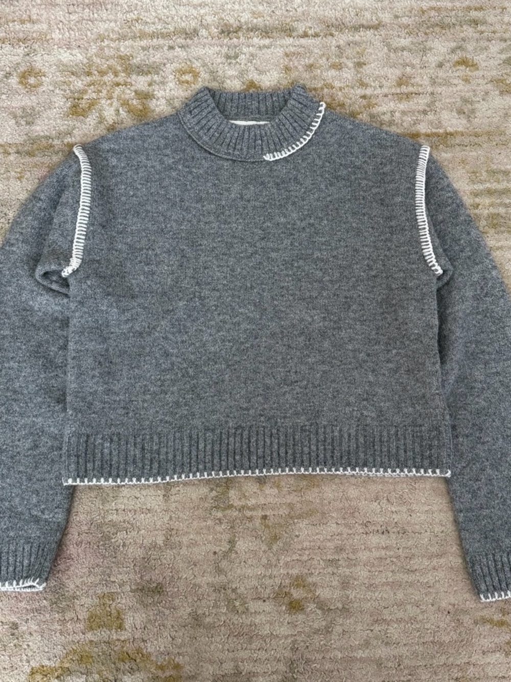 Zara Girls Grey Knit Sweater